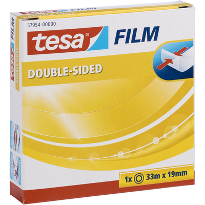 Product Αυτοκόλλητη Ταινία Διπλής Όψης TESA 33m x 19mm transparent 57954 base image