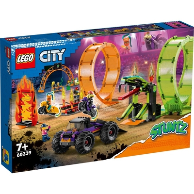 Product Lego City Stuntz 60339 Double Loop Stunt Arena base image