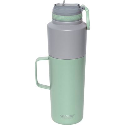 Product Θερμός Asobu Twin Pack Bottle with Mug Mint, 0.9 L + 0.6 L base image
