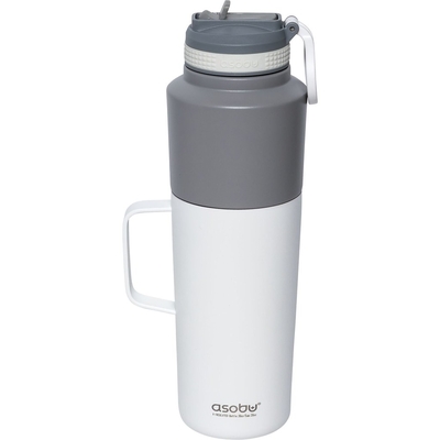 Product Θερμός Asobu Twin Pack Bottle with Mug White, 0.9 L + 0.6 L base image
