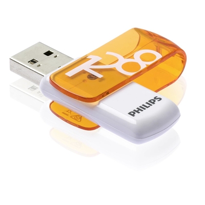 Product USB Flash 128GB Philips 2.0 Vivid Edition Sunrise Orange base image