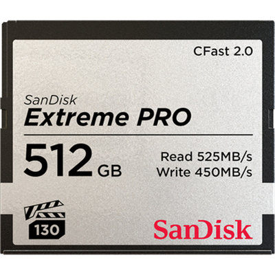 Product Κάρτα Μνήμης CF SanDisk 2.0 VPG130 512GB Extreme Pro SDCFSP-512G-G46D base image