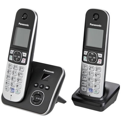 Product Ασύρματο Τηλέφωνο Panasonic KX-TG6822GB Black base image
