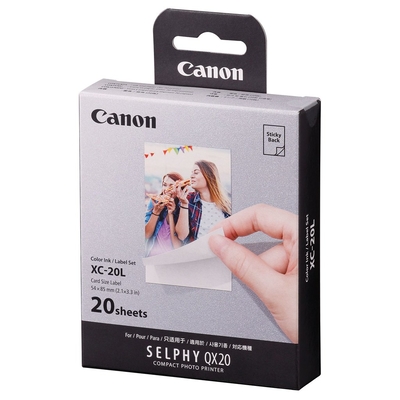 Product Φωτογραφικά Χαρτιά Canon XC-20 L Sticker Set 20 Sh. 54 x 85 mm base image
