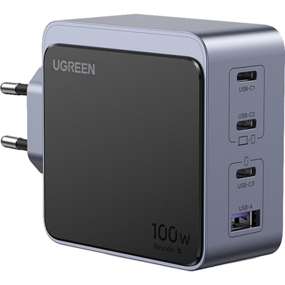Product Φορτιστής Πρίζας Ugreen Nexode S 100W 4-Port GaN Fast EU gray base image