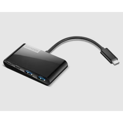 Product USB Hub Lenovo Select USB Type-C 4-Port USB-Hub Black base image