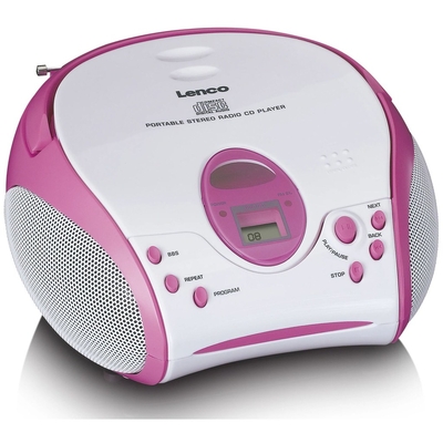 Product Ραδιόφωνο CD Lenco SCD-24kids pink base image