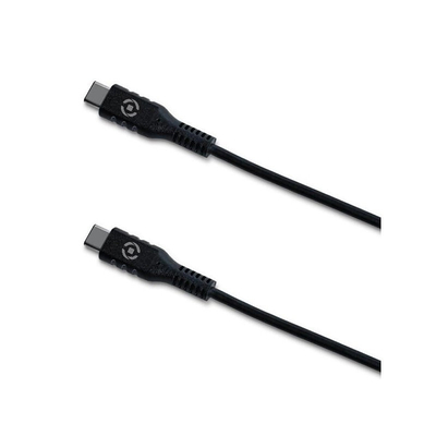 Product Καλώδιο USB Celly Type-C σε Type-C 60W 3A 1m Μαύρο USBCUSBCBK base image
