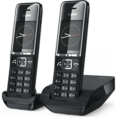 Product Ασύρματο Τηλέφωνο Gigaset Comfort 550 Duo Black Chrome L36852-H3001-D204 base image