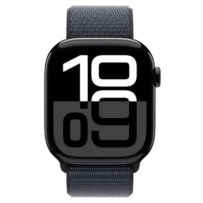 Product Smartwatch Apple Watch Series 10 46Mm Jet Black Aluminium With Ink Sport Loop Mwwr3Qc/A base image