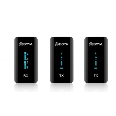 Product Μικρόφωνο Boya By-Xm6-S2 2.4 Ghz Wireless Mic System 3.5mm For Camera, Phone, Laptop 2 Transmitters- 2 Person base image