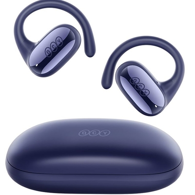 Product Bluetooth Headset QCY Crossky GTR 2 Blue Open Ear Sports Headset Air Conduction TWS ENC Call IPX5 base image