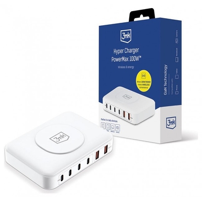 Product Φορτιστής Πρίζας 3MK Hyper PowerMax 100W base image