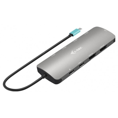 Product Docking Station i-tec USB-C Metal Nano 2x HDMI LAN 100W + charger 100W base image