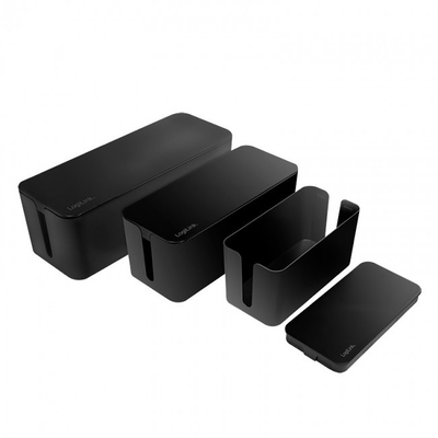 Product Οργανωτής Καλωδίων Logilink Cable Box set Black base image