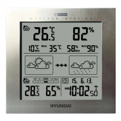 Product Μετεωρολογικός Σταθμός Hyundai WS 2244 M Silver base image