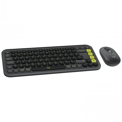 Product Σετ Πληκτρολόγιο και Ποντίκι Ασύρματο Logitech POP ICON Combo Graphite base image