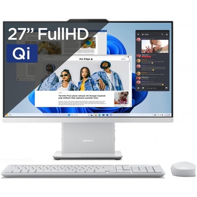 Product All in One Lenovo IdeaCentre AIO 3 27 - Core i7-13620H / 27''-FHD-99% sRGB / 16GB / 1TB / Induction / Win11Home / Cloud Grey base image