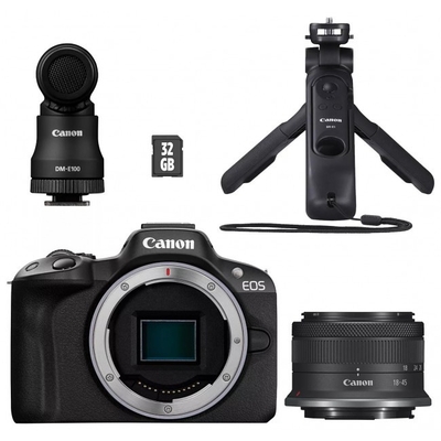 Product Φωτογραφική Μηχανή Canon EOS R50 + RF-S 18-45 IS STM Creator Kit Black base image
