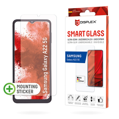 Product Screen Protector E.V.I Displex Smart Glass Samsung Galaxy A22 5G base image