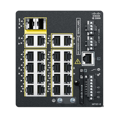 Product Network Switch Cisco Ie3100 W/18Ge Copper 2Ge Combo base image