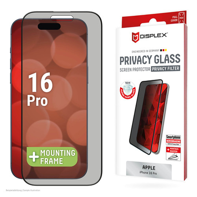 Product Screen Protector E.V.I Displex Privacy Glass Fc Iphone16 PRO base image