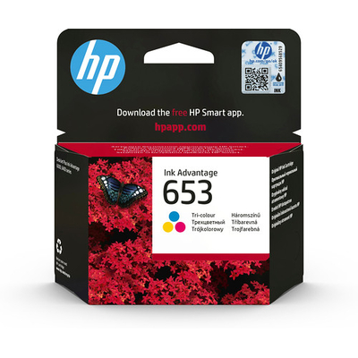 Product Μελάνι HP Inc. 653 Tri-Color Original Ink base image