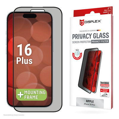 Product Screen Protector E.V.I Displex Privacy Glass Fc Iphone 16 PLUS base image