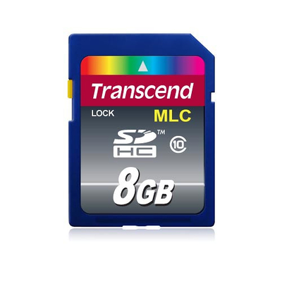 Product Κάρτα Μνήμης Transcend 8GB Sd Card Class10 Mlc base image