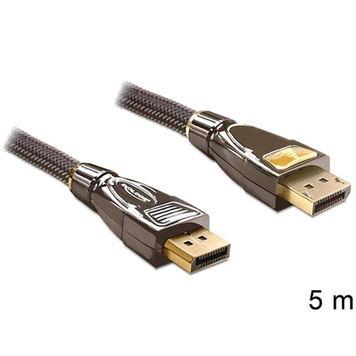 Product Καλώδιο DisplayPort Delock DP -> DP M/M 5.00m 4K Premium base image