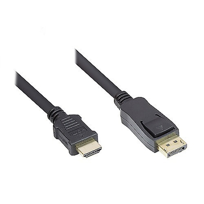 Product Καλώδιο DisplayPort Good Connections DP1.2-pcs.-HDMI1.4b-pcs. Black 5m base image