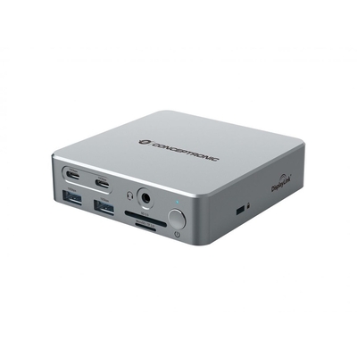 Product Docking Station Conceptronic Dock USB-C->2xHDMI,2xUSB-C,4xUSB-A,100WPD,+ si base image