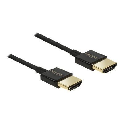 Product Καλώδιο HDMI Delock Ethernet A -> A M/M 1.00m 3D 4K slim base image