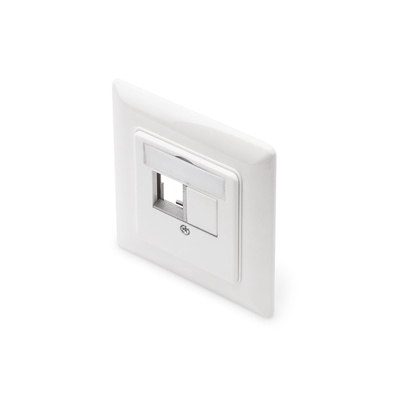 Product Αξεσουάρ Δικτύου Digitus empty box with central plate and frame, 2x Keystone base image