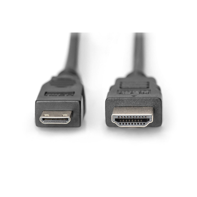 Product Καλώδιο HDMI Digitus High Speed connection 2m, Black base image