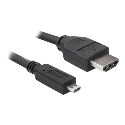 Product Καλώδιο HDMI Delock Ethernet A -> micro D M/M 3.00m 4K base image