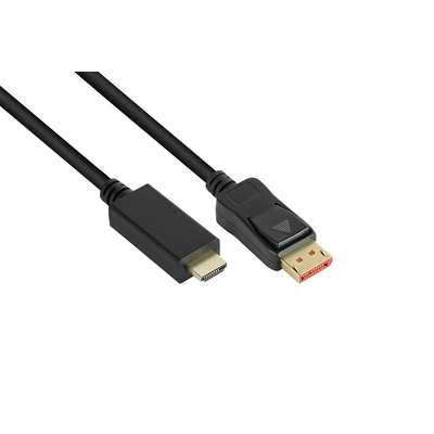 Product Καλώδιο DisplayPort Good Connections DP1.4-pcs.-DisplayPort2.0-pcs. Black 1m base image