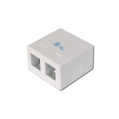 Product Αξεσουάρ Δικτύου Digitus Housing for Keystone 2xKeystone, White base image