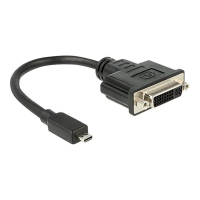 Product Αντάπτορας HDMI Delock micro D -> DVI(24+1) St/Bu Black base image