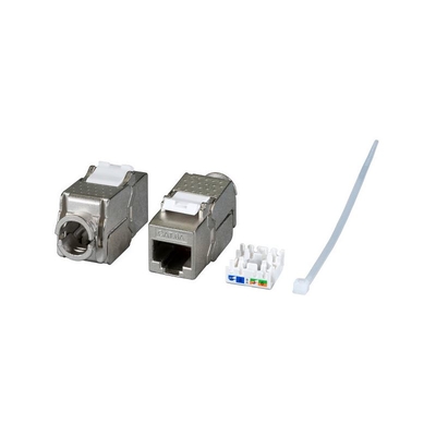Product Αξεσουάρ Δικτύου EFB Keystone Cat6A/RJ45/10GE Slim, Metall, Tool-free base image