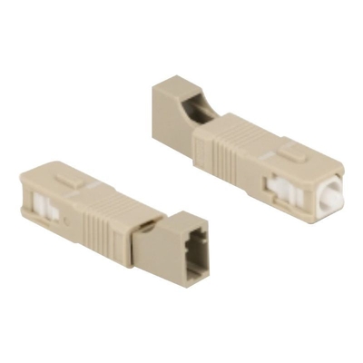Product Αντάπτορας Οπτικής Ίνας Delock LWL Hybrid coupling SC Simplex St to LC Bu beige base image
