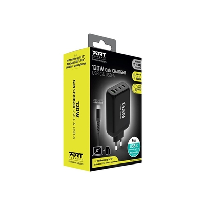 Product Φορτιστής Laptop 120W Port POWER SUPPLY - TYPE C GaN - EU base image