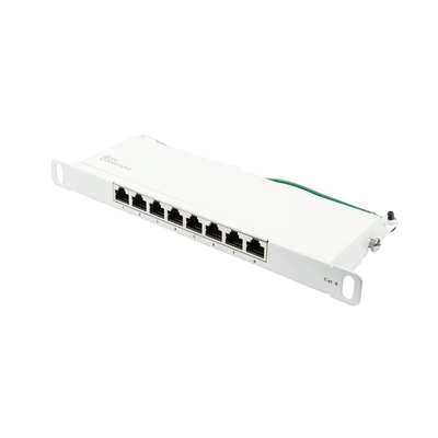 Product Patchpanel Good Connections 10"Cat. 6 8-P. 0,5 HE reinWhite base image
