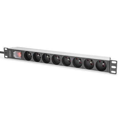 Product Πολύπριζο Rack Digitus PDU 1U 8xCEE7/5 outputs 230V/16A Black base image