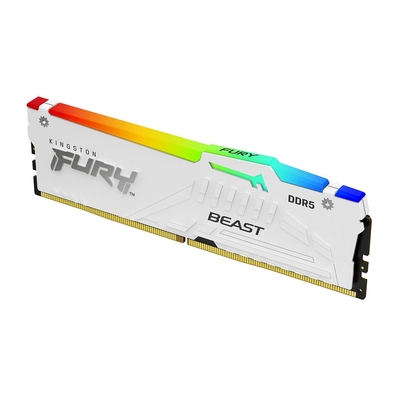 Product Μνήμη RAM Σταθερού DDR5 64GB 6000 CL36 Kingston KIT (2x32GB) FURY Beast Whi retail base image