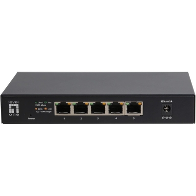 Product Network Switch LevelOne 5x GE GEU-0525 2.5GbE 100/1000Mbps sw base image