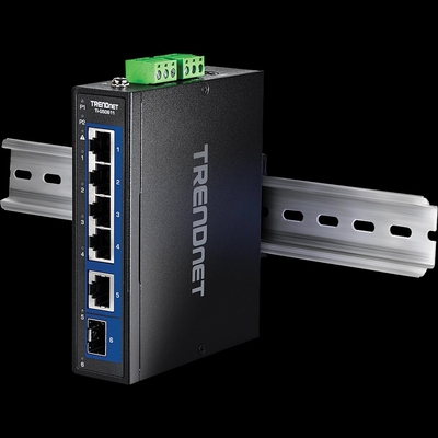 Product Network Switch Trendnet 6-Port Industr. 2.5G DIN-Rail with 10G Ports base image
