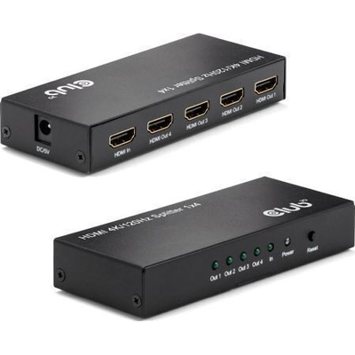 Product HDMI Splitter Club 3D 1 Input -> 4 Outputs 4K120Hz UHD retail base image