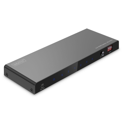 Product HDMI Splitter Digitus 1x4 8K/60Hz Toslink,Stereo,EDID Contr. base image