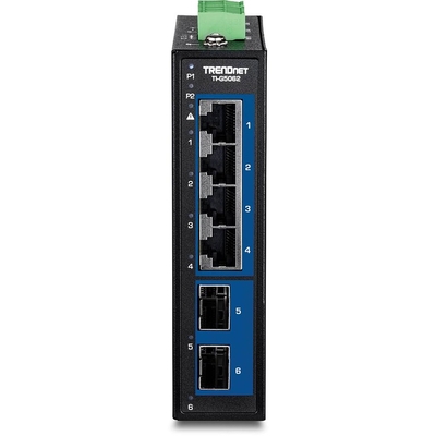 Product Network Switch Trendnet 6-Port Industrial 2.5G DIN-Rail with 10G SFP base image